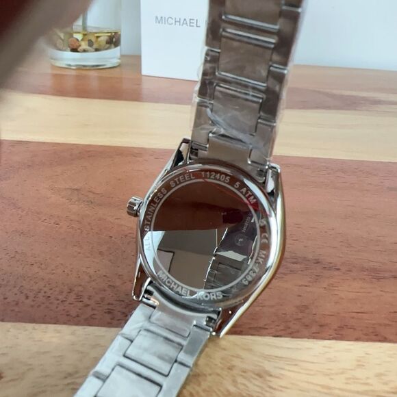 NWT Michael Kors‎ Janelle Silver Dial Two Tone Watch MK7383 - Picture 7 of 7